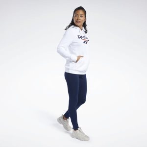 Reebok Classic Vector Kapuzenpullover Damen - Weiß - DE 481-ALQ